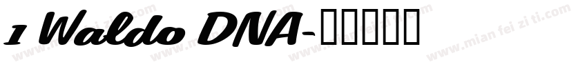 1 Waldo DNA字体转换